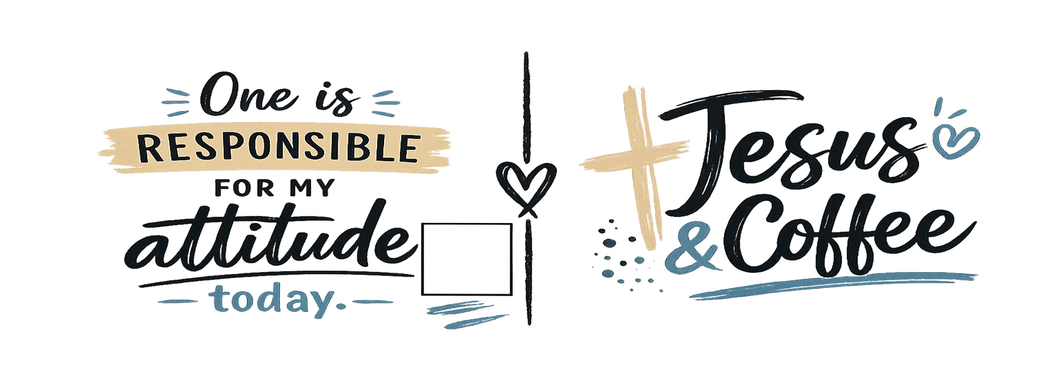 One is Responsible and Jesus and Coffee label wrap